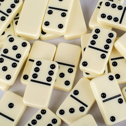 Luxury Domino Set in Black Wooden Replica Case (M size) Manopoulos