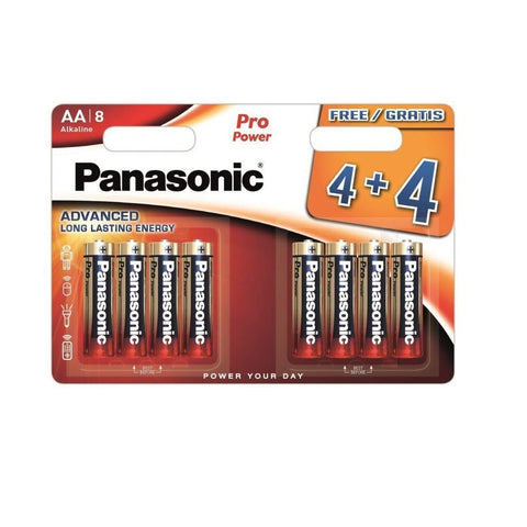 Panasonic LR6 AA Pro Power alkaline batteries 8 pcs.