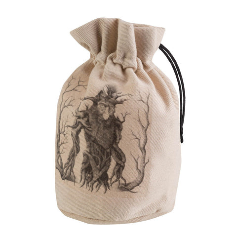 FOREST DICE BAG BEIGE AND BLACK POUCH ROLEPLAYING GAMES Q-WORKSHOP RPG DND NEW
