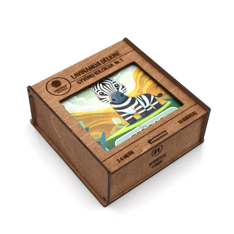 Educational Puzzle Wooden Cards Animals Collection No. 1 (LT) Fantasy Puzzles