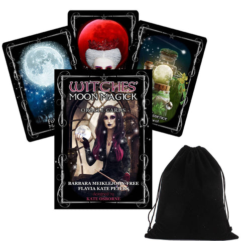 Witches Moon Oracle β Solarus Magick Cards Deck & Ritual Guidebook With Bag