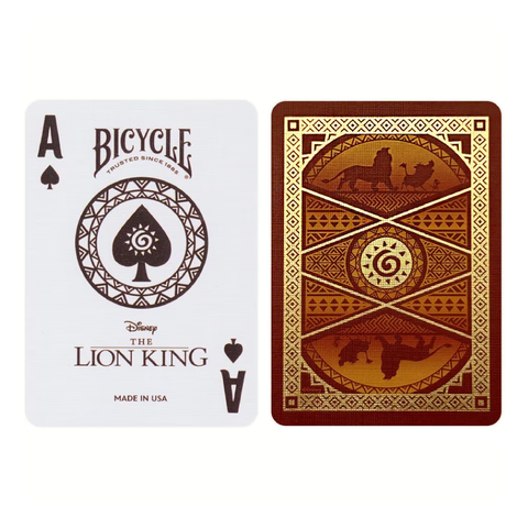 Bicycle Disney Lion King Inspired Playing Cards Deck Gold Foil Back 10042980