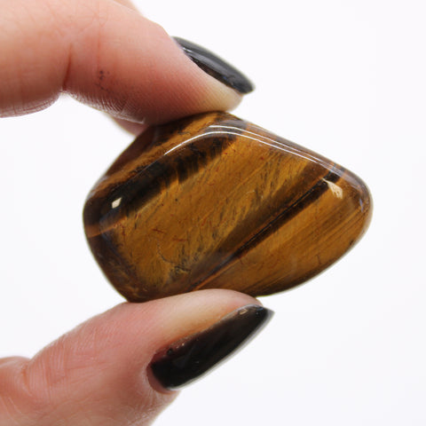 12 Medium African Tumble Stones - Tigers Eye Golden Gemstones Ancient Wisdom NEW