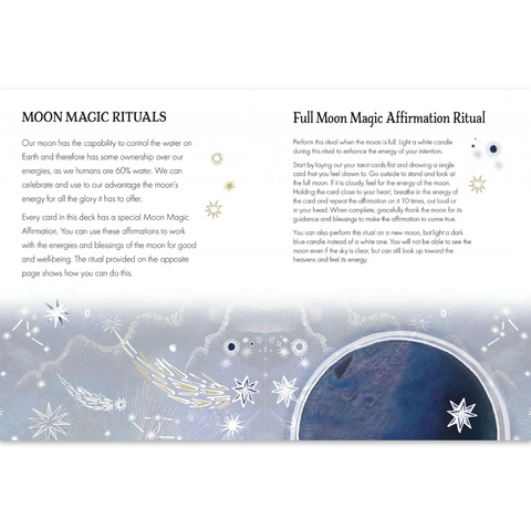 The Moon & Stars Tarot Cards With Book Cico Books By Jayne Wallace Healing NEW