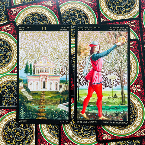 Golden Botticelli Tarot Deck Cards Esoteric Fortune Telling Lo Scarabeo NEW