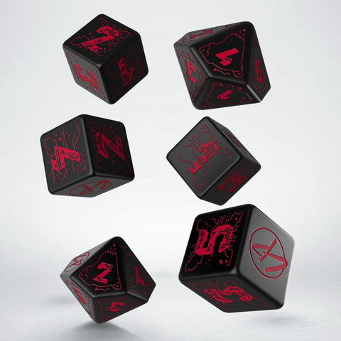 Cyberpunk Red Essential Dice Set Night City Role Playing Games Q-Workshop NEW