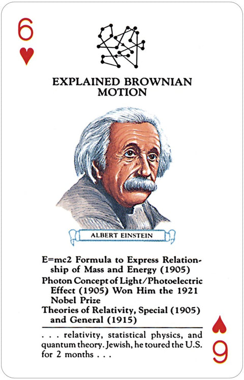 Scientists Playing Cards Deck US Games Educational Card Game Einstein Curie NEW
