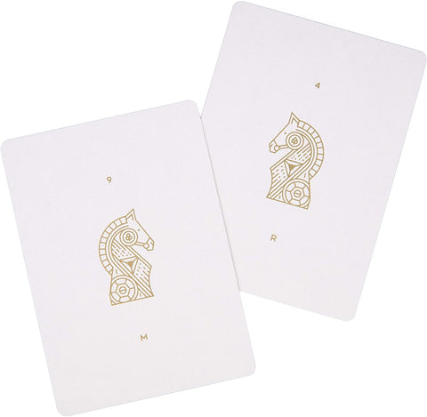 Ellusionist Knights Playing Cards White & Gold Deck Madison Ramsay Magic NEW