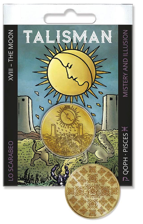 Tarot Talisman The Moon Xviii Mystery And Illusion Pisces Qoph Lo Scarabeo Ttc18