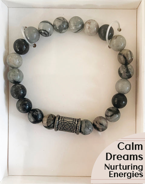 Crystal Bracelet Network Jasper Lo Scarabeo Calm Dreams Nurturing Energies NEW