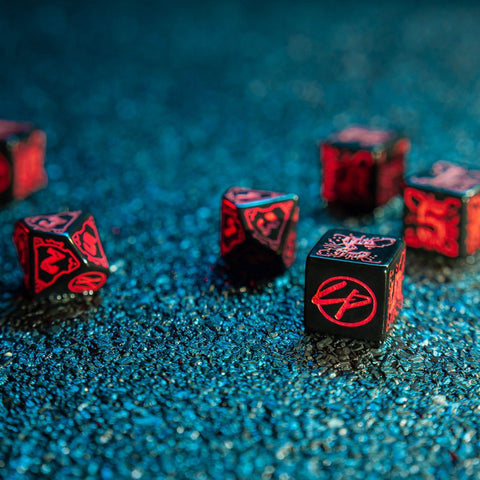 Cyberpunk Red Essential Dice Set Night City Role Playing Games Q-Workshop NEW