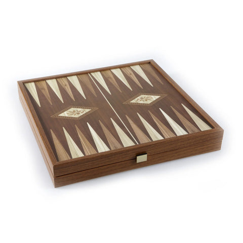 Classic Style 4-in-1 Combo Game Set: Chess, Backgammon, Ludo & Snakes (L size) Manopoulos