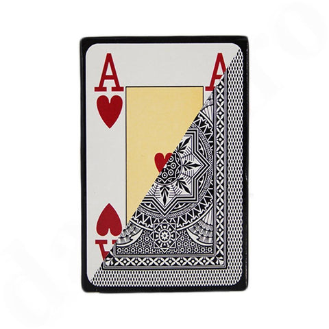 Modiano Poker Black Playing Cards Deck 4 Jumbo Index Large Plastic Italy NEW