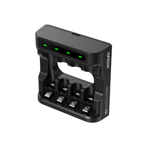 Xtar L4 Battery Charger With 4Xaa Batteries 2500Mah 1.5V For Li-Ion & Ni-Mh