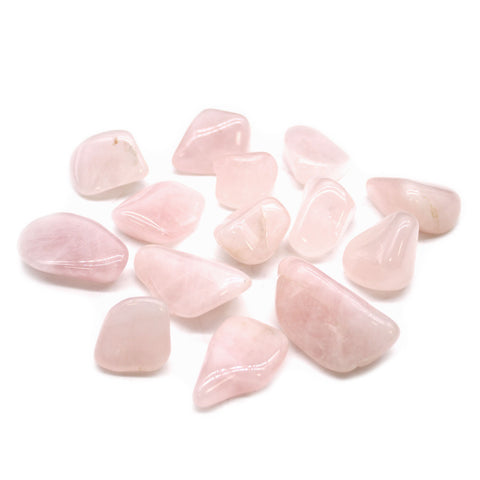 24 Large Tumble Stones - Rose Quartz Gemstones Talisman Ancient Wisdom NEW