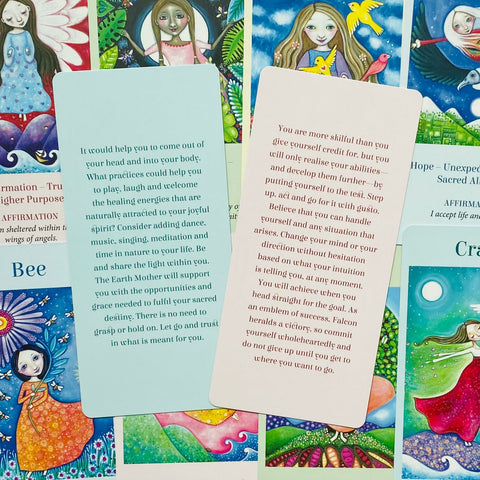 Wings Of Wisdom Oracle Cards Deck Alana Fairchild Longhurst Blue Angel