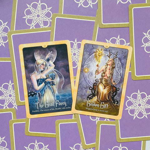Wild Wisdom Of The Faery Oracle Deck Cards Fortune Telling Blue Angel NEW