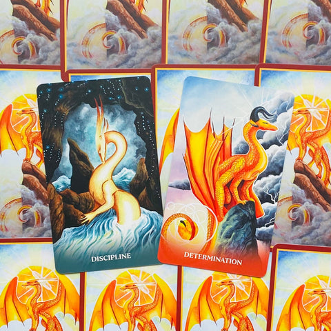 Universal Dragon Oracle Cards Deck Blue Angel Carla Morrow Animals Healing NEW