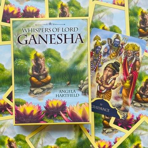 Whispers of Lord Ganesha Oracle Cards Blue Angel