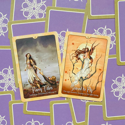 Wild Wisdom Of The Faery Oracle Deck Cards Fortune Telling Blue Angel NEW