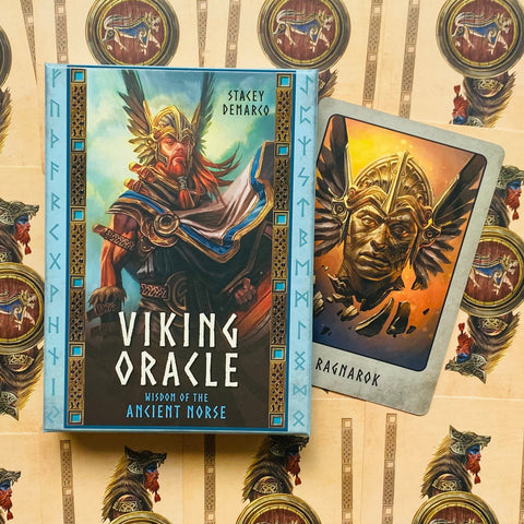 Viking Oracle Deck Cards & Guidebook Stacey Demarco Esoteric Telling Blue Angel