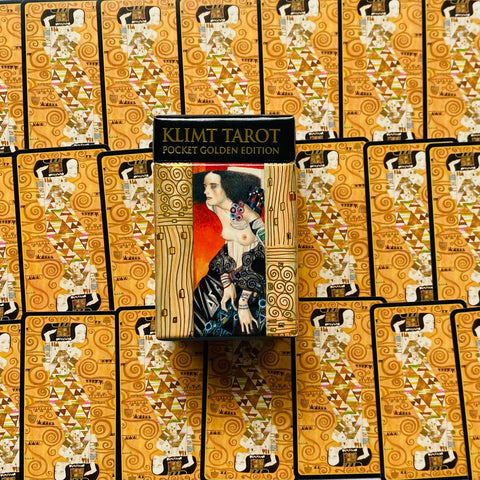 Klimt Tarot Cards Golden Pocket Edition Deck Esoteric Telling Lo Scarabeo NEW
