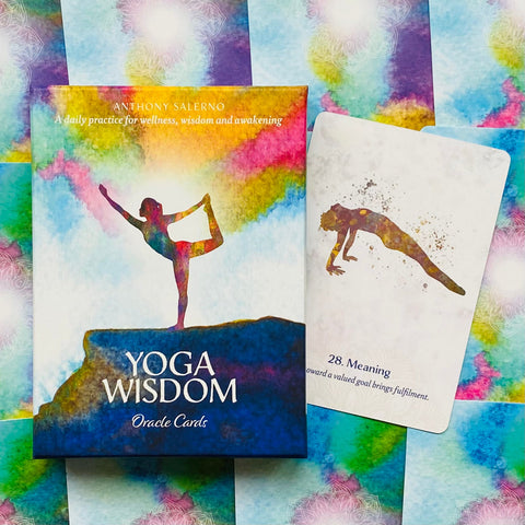 Yoga Wisdom Oracle Cards Deck Blue Angel By Anthony Salerno Daily Practice NEW