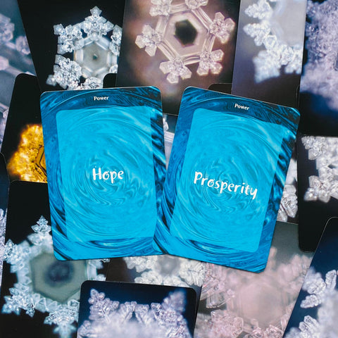 Water Crystal Oracle Cards Deck Beyond Words Esoteric Emoto Snowflakes Water NEW