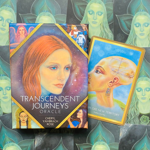 Transcendent Journeys Oracle Cards Deck By Cheryl Yambrach Blue Angel NEW