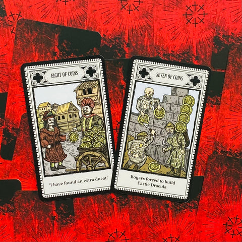 Vlad Dracula Tarot Cards Deck Blood Halloween Fantasy Rockpool Publishing NEW
