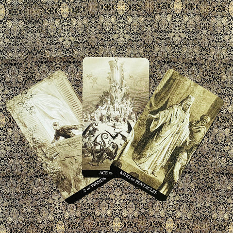 Gustave Dore Tarot Cards Deck Lo Scarabeo Black And White Mystical Energy NEW