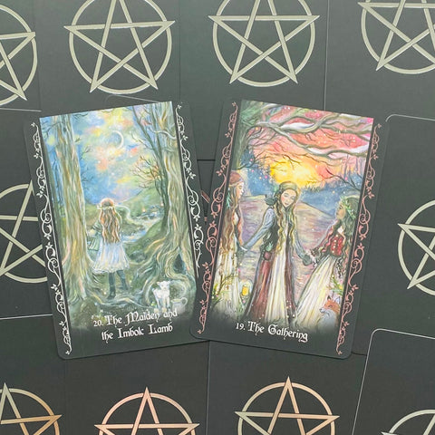 The Solitary Witch Oracle Blue Angel Artwork By Lady Viktoria Wisdom Awakening