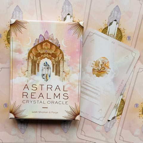 Astral Realms Crystal Oracle Cards Leah Shoman Rockpool Publishing Rp84