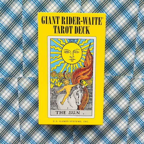 Giant Rider Waite Tarot Deck Cards Esoteric Telling Big Size US Games NEW