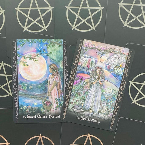 The Solitary Witch Oracle Blue Angel Artwork By Lady Viktoria Wisdom Awakening