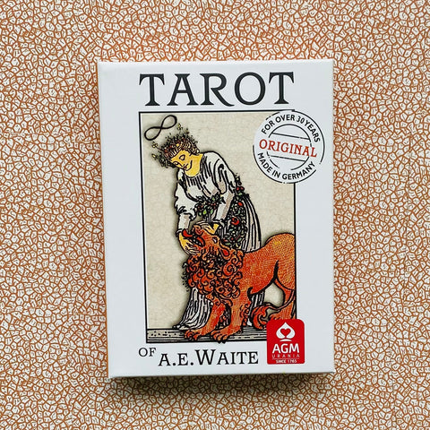 Ae Waite Tarot Pocket Premium Deck Cards Orange Pebble Back Agm 1067012021