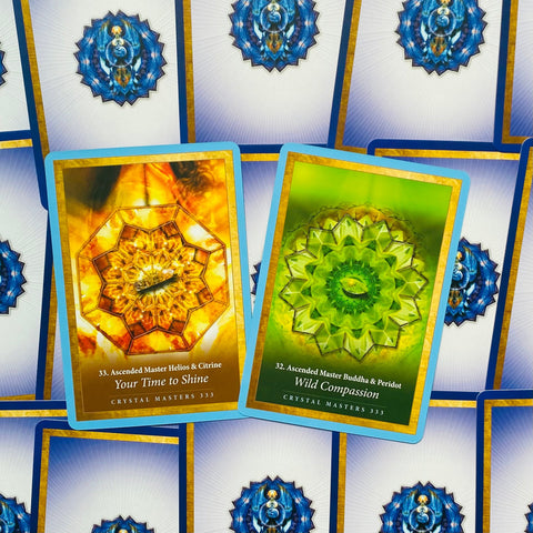 Crystal Mandala Oracle Cards Deck Alana Fairchild Esoteric Telling Blue Angel