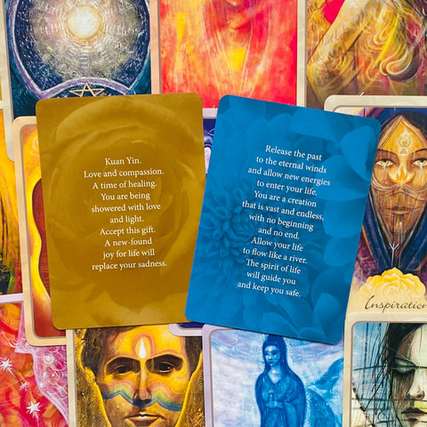 Spirit Oracle Cards Yellow Deck By Toni Carmine Salerno Magic Blue Angel NEW
