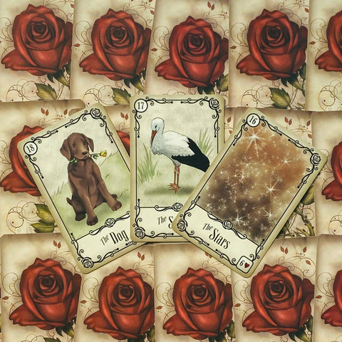 Under The Roses Lenormand Oracle Deck Cards Esoteric Telling US Games Systems