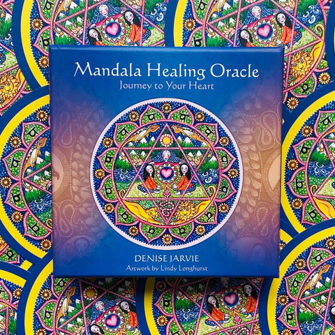 Mandala Healing Oracle Cards Deck Blue Angel Esoteric Journey To Your Heart NEW