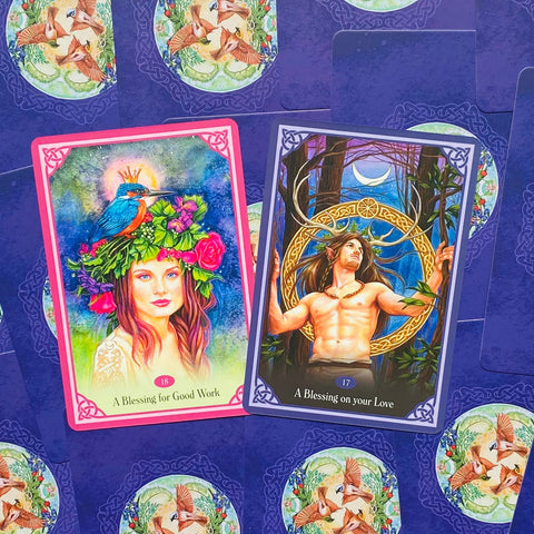Blessed Be Oracle Cards Deck Original Blue Angel By Lucy Cavendish Esoteric NEW