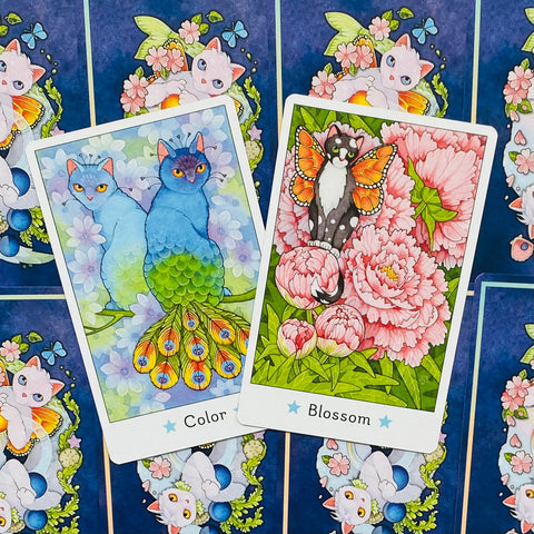 Affirmations Of The Fairy Cats Cards Deck & Book Set US Games Systems Saydak NEW