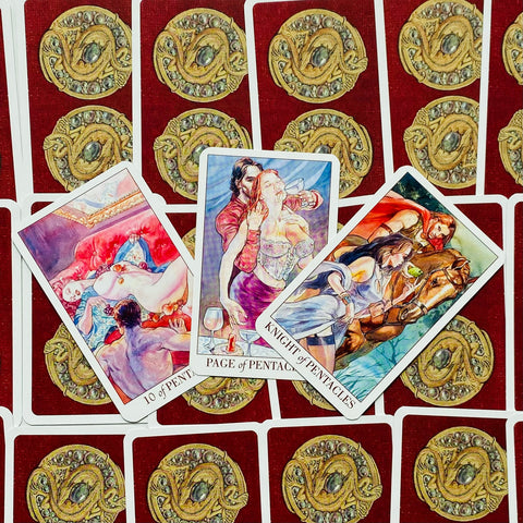 Sexual Magic Mini Tarot Cards Deck Esoteric Fortune Telling Lo Scarabeo NEW