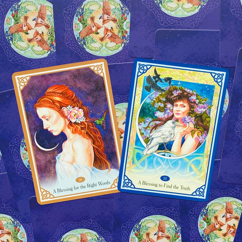 Blessed Be Oracle Cards Deck Original Blue Angel By Lucy Cavendish Esoteric NEW