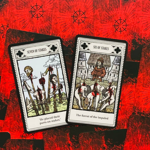 Vlad Dracula Tarot Cards Deck Blood Halloween Fantasy Rockpool Publishing NEW