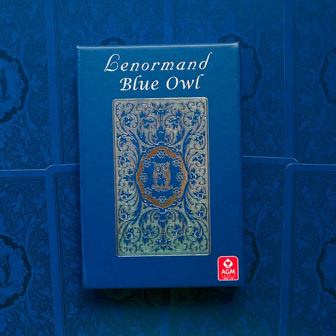 Lenormand Blue Owl Premium Edition Silver Foil Cards Deck Agm Urania 1067012818