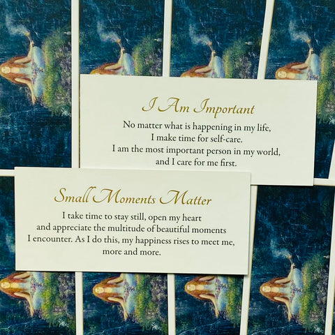 Because I Love Myself Cards Deck Mini Blue Angel Lucy Gavendish Esoteric NEW