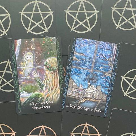 The Solitary Witch Oracle Blue Angel Artwork By Lady Viktoria Wisdom Awakening