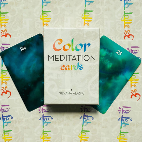 Color Meditation Cards Deck Oracle With Guidebook Lo Scarabeo Silvana Alasia NEW