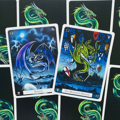 Imperial Dragon Oracle Deck Cards Esoteric Telling US Games Systems NEW